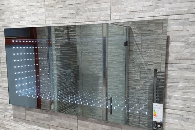 New bathroom mirror
